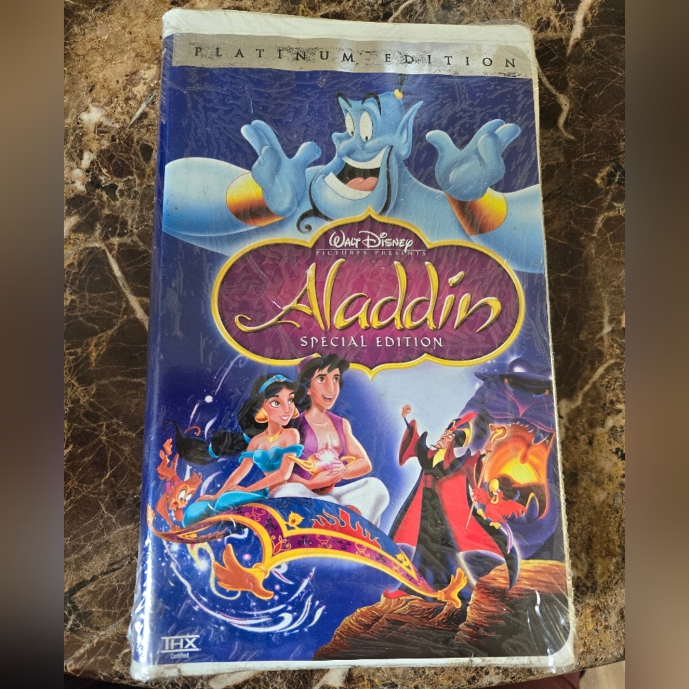 Disney's Aladdin - Platinum Edition  Clamshell sealed VHS New